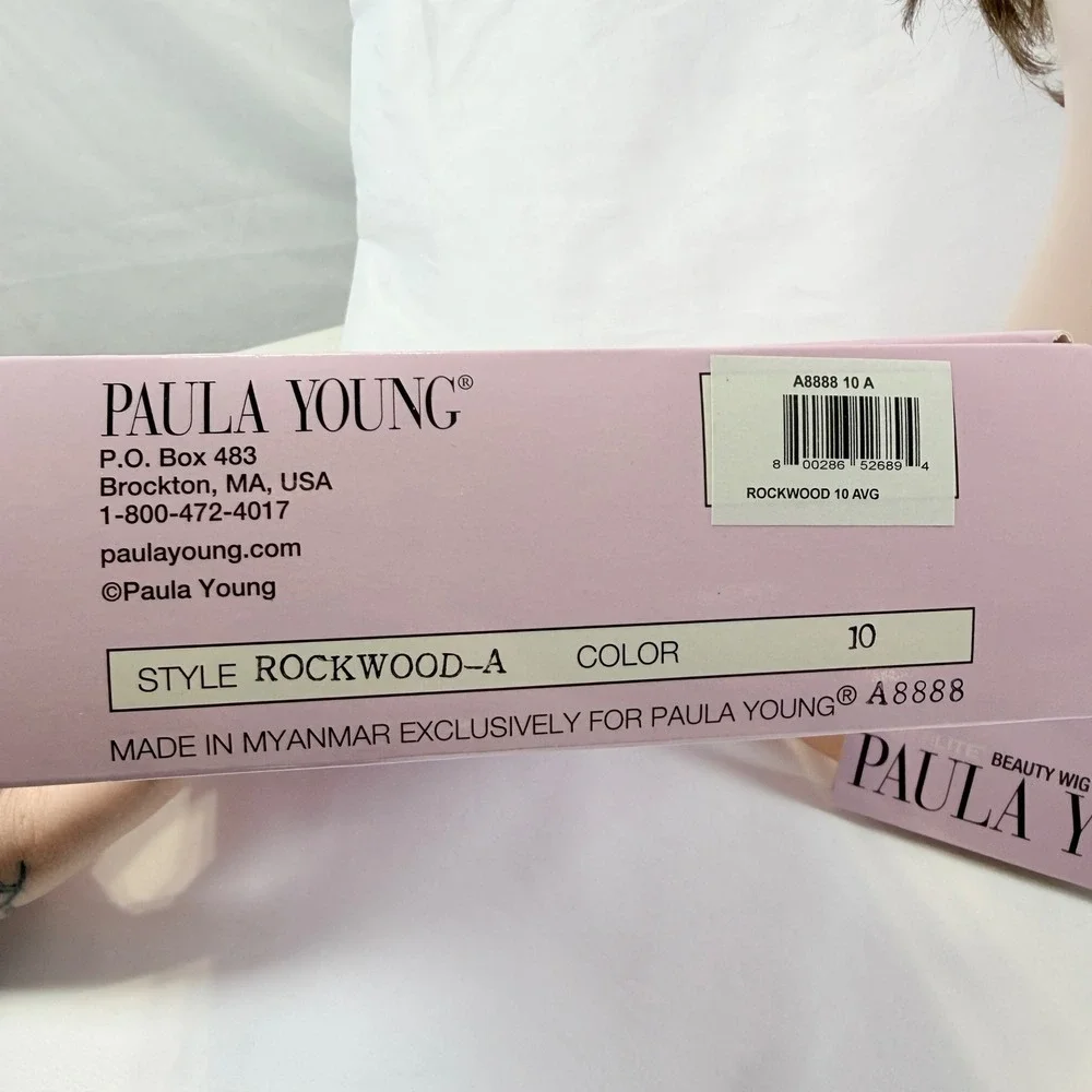 Paula Young Rockwood-A Wig Womens Average Size 10 Brown Short Layered Synthetic